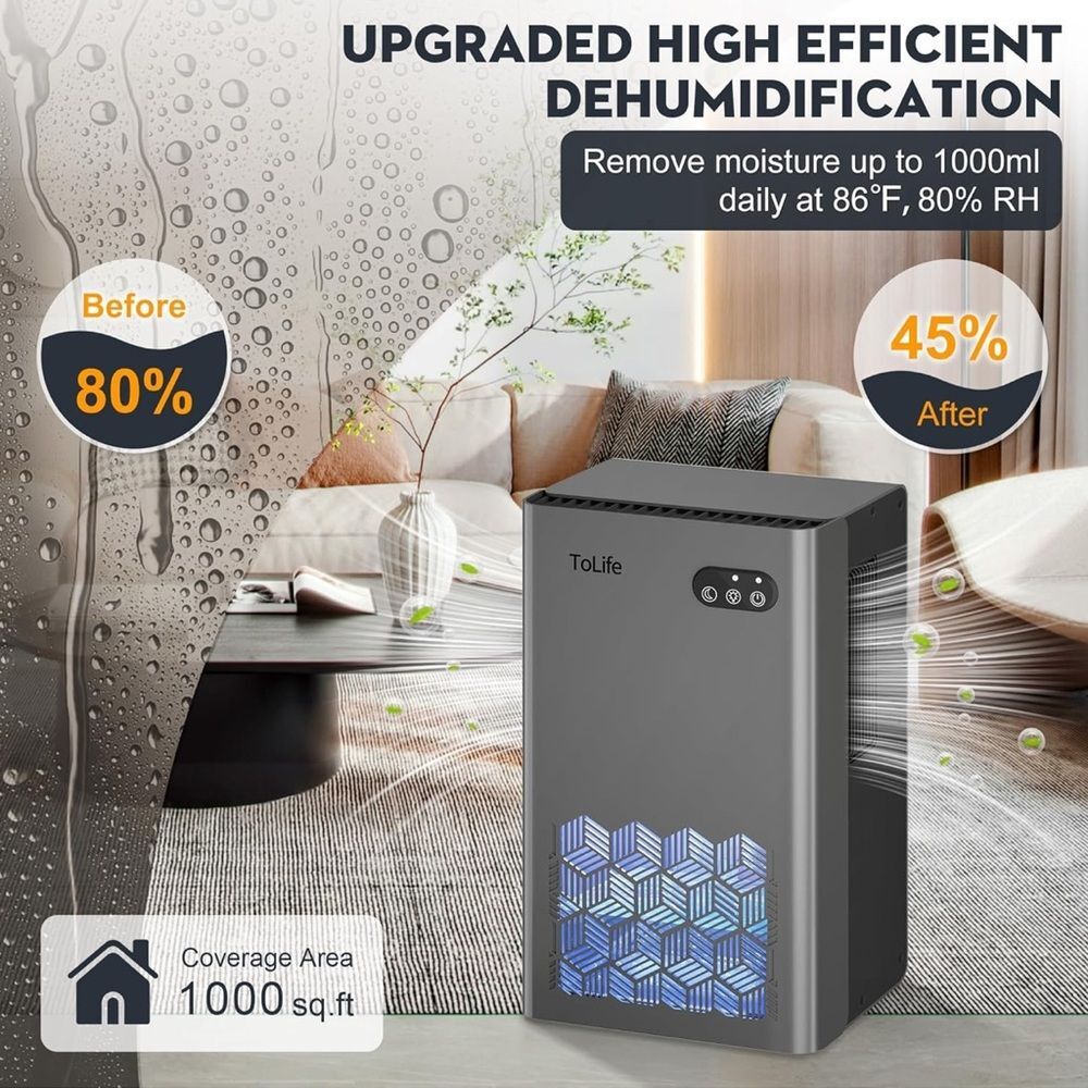 Tolife TZ-C2 2000ML Dehumidifier for home office